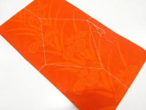 未使用品　紗　菖蒲模様織り出し　名古屋帯